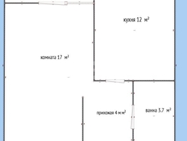 Продается 1-комнатная квартира генерала Корнилова ул, 37.3  м&sup2;, 4400000 рублей