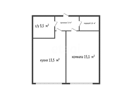 Продается 1-комнатная квартира Ивана Беличенко ул, 37.3  м&sup2;, 4500000 рублей