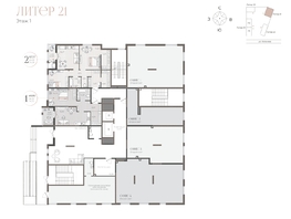 Продается 1-комнатная квартира ЖК Моренуар, литер 21, 48.8  м&sup2;, 9711200 рублей