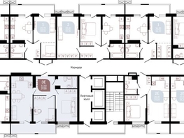 Продается 2-комнатная квартира ЖК Отражение, 2 очередь литера 4, 57.2  м&sup2;, 7061920 рублей