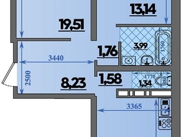 Продается 2-комнатная квартира ЖК Город у моря, литера 21, 66.66  м&sup2;, 9612999 рублей