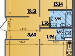 Продается 3-комнатная квартира ЖК Город у моря, литера 9, 87.35  м&sup2;, 11045482 рублей