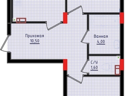 Продается 2-комнатная квартира ЖК Суворов, дом 6, 62.2 м², 6779800 рублей