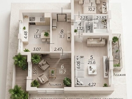 Продается 3-комнатная квартира Дзержинского ул, 104  м&sup2;, 10300000 рублей