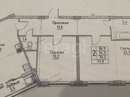 Продается 2-комнатная квартира Шпаковская ул, 78.9  м&sup2;, 7100000 рублей