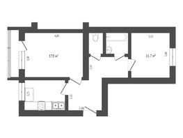 Продается 2-комнатная квартира Васякина ул, 46.8  м², 4500000 рублей