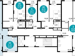 Продается 2-комнатная квартира ЖК 1799, литера 1.1, 63.23  м&sup2;, 13292261 рублей