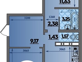 Продается 2-комнатная квартира ЖК Суворовский, литера 6, 64.53  м&sup2;, 7491933 рублей
