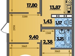 Продается 3-комнатная квартира ЖК Суворовский, литера 6, 82.56  м&sup2;, 9312768 рублей