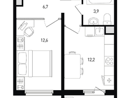 Продается 1-комнатная квартира Ткачева ул, 36.5  м&sup2;, 4681125 рублей