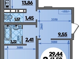 Продается 2-комнатная квартира ЖК Платовский, литер 14, 64.29  м&sup2;, 7534788 рублей