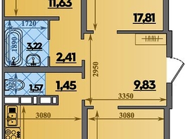 Продается 3-комнатная квартира ЖК Платовский, литер 14, 82.99  м&sup2;, 8838435 рублей