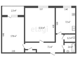 Продается 2-комнатная квартира Штахановского ул, 48.5  м², 4650000 рублей