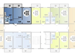 Продается 2-комнатная квартира ЖК Суворовский, литера 5, 55.7  м², 7174940 рублей