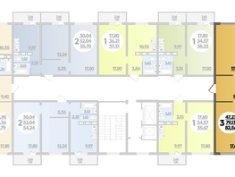 Продается 3-комнатная квартира ЖК Суворовский, литера 5, 82.56  м², 9219168 рублей