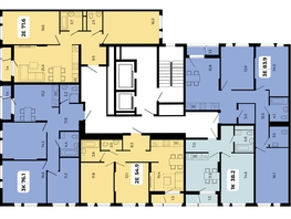 Продается 2-комнатная квартира ЖК НОРД, корпус 17, 71.6  м², 8162400 рублей