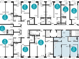 Продается 3-комнатная квартира ЖК 1799, литера 2.1, 92.11  м², 16091617 рублей