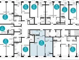 Продается 3-комнатная квартира ЖК 1799, литера 2.1, 70.6  м², 13110420 рублей