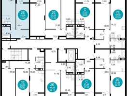 Продается 2-комнатная квартира ЖК 1799, литера 2.1, 44.23  м², 9920789 рублей