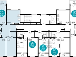 Продается 3-комнатная квартира ЖК 1799, литера 2.2, 93.54  м², 19849188 рублей