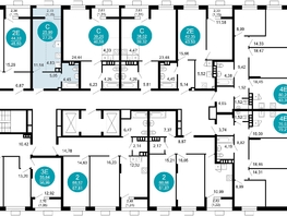 Продается 1-комнатная квартира ЖК 1799, литера 2.1, 27.25  м², 6861550 рублей