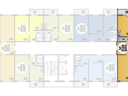 Продается 3-комнатная квартира ЖК Суворовский, литера 01, 82.58  м², 7093622 рублей