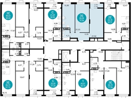 Продается 2-комнатная квартира ЖК 1799, литера 2.3, 70.94  м², 12740824 рублей