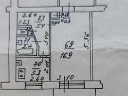 Продается 2-комнатная квартира Нижненольная ул, 45  м², 4500000 рублей