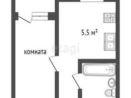 Продается 1-комнатная квартира Пролетарская ул, 30.7  м², 2450000 рублей