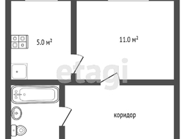 Продается 1-комнатная квартира Обский пер, 28  м², 3100000 рублей