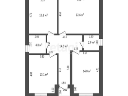 Продается Дом Московская ул, 105  м², участок 4 сот., 5600000 рублей