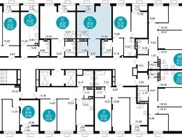 Продается 1-комнатная квартира ЖК 1799, литера 2.1, 39.32  м², 8961028 рублей