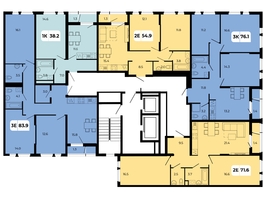 Продается 3-комнатная квартира ЖК Норд-Премьер, корпус 17, 76.1  м², 8713450 рублей