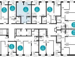 Продается 1-комнатная квартира ЖК 1799, литера 2.1, 40.56  м², 8585924 рублей