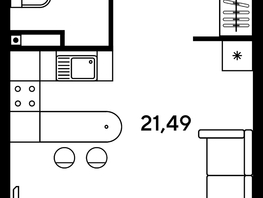 Продается Студия ЖК Малина Парк, дом 1, 27.23  м², 7080000 рублей