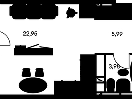 Продается Студия ЖК Культура, дом 1, 36.31  м², 5331668 рублей