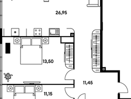 Продается 3-комнатная квартира ЖК Гринсайд, 5.1-5.5, 68.2  м², 10300000 рублей