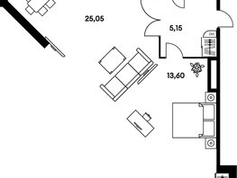 Продается 2-комнатная квартира ЖК Гринсайд, 5.1-5.5, 49.1  м², 8500000 рублей