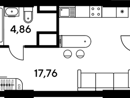 Продается Студия ЖК Малина Парк, дом 4, 24.37  м², 4070000 рублей