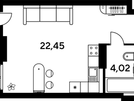 Продается Студия ЖК Малина Парк, дом 4, 28.62  м², 4820000 рублей