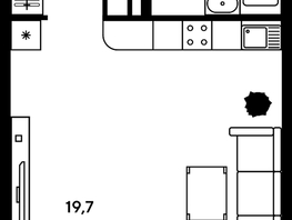 Продается Студия ЖК Гринсайд, 3.1-3.4, 30.4  м², 6840000 рублей