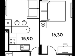 Продается Студия ЖК Сезоны, 23.65  м², 2986800 рублей