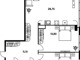 Продается 3-комнатная квартира ЖК Гринсайд, 5.1-5.5, 73.7  м², 10540000 рублей