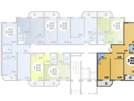 Продается 3-комнатная квартира ЖК Суворовский, литера 7, 83.85  м², 8401770 рублей