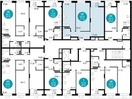 Продается 2-комнатная квартира ЖК 1799, литера 2.3, 71.04  м², 12623808 рублей