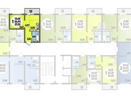 Продается Студия ЖК Платовский, литер 13, 27.52  м², 3550080 рублей