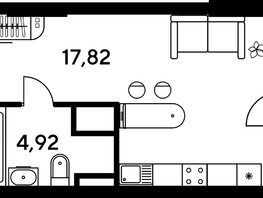 Продается Студия ЖК Малина Парк, дом 4, 24.16  м², 3250000 рублей