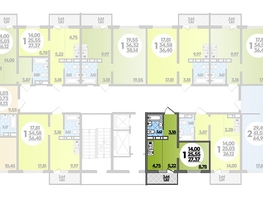 Продается Студия ЖК Суворовский, литера 1, 27.37  м², 3809904 рублей