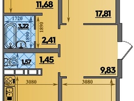 Продается 3-комнатная квартира ЖК Суворовский, литера 1, 83.04 м², 8770000 рублей