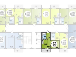 Продается Студия ЖК Платовский, литер 13, 27.52  м², 3467520 рублей